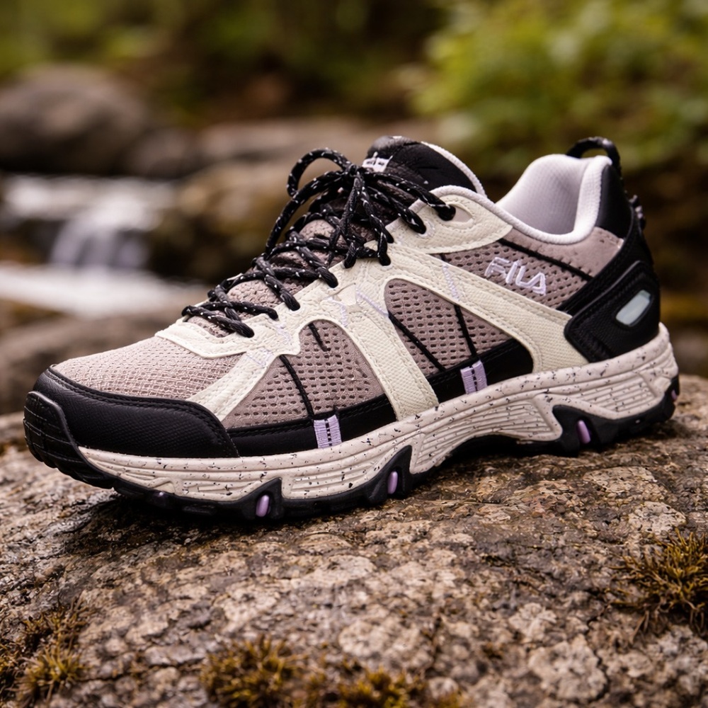 FILA Matronic Trail Sneakers Gray Lavender Size 7.5